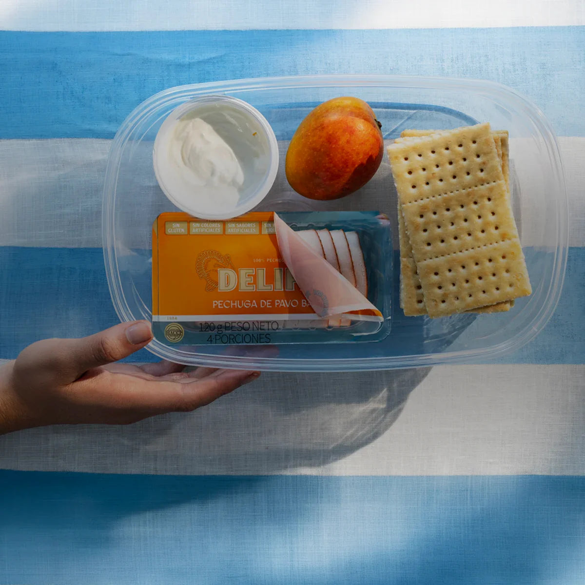 snack de pechuga de pavo para loncheras saludables